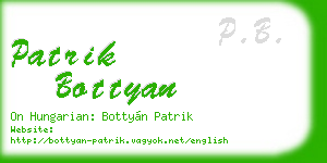 patrik bottyan business card